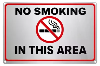Produktbild von Blechschild 20x30cm No Smoking In This Area Verbotsschild Metallschild Rauchverbot Hinweisschild für Büro Gastronomie AstraDesign