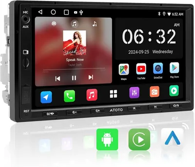 Imagen del producto de Reproductor de audio para Android – Radio de 2 DIN – Sistema multimedia para coche – Entretenimiento para automóvil – Reproductor multimedia digital