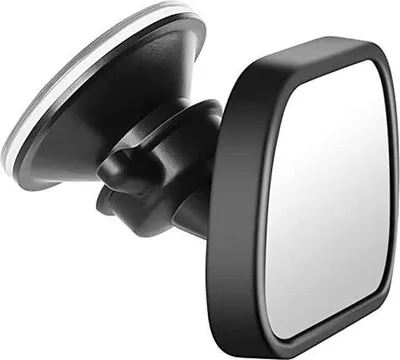 Image de Miroir de surveillance pour siège auto Unyqoos® ParentsView – Miroir de sécurité pour voiture, permettant de surveiller l'enfant, avec ventouse Twist2Fix, articulation sphérique réglable, plastique résistant aux chocs, dimensions : 9 x 6 cm