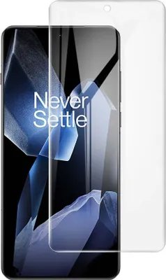 A screen protector is shown on top of a smartphone screen.
