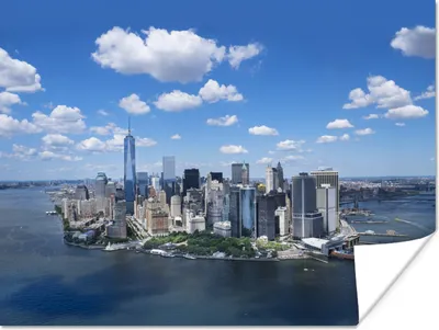 Produktbild von MuchoWow® Poster New York - Manhattan - Skyline 160x120 cm - Foto Plakat