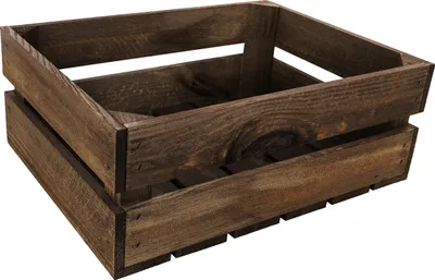 Image de Creative Deco Caisse en Bois Wengé 40 x 30 x 15 cm Caisse Rangement Bois Vintage