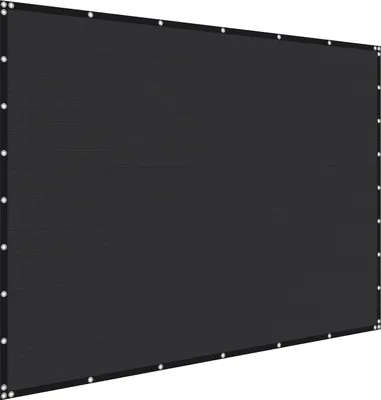 Zdjęcie produktu dla SucceBuy 90% plandeka przeciwsłoneczna (244 x 366 cm) z oczkami ze stali nierdzewnej, plandeka przeciwsłoneczna wykonana z materiału HDPE 140 g/m², idealna na patio, do ogrodu i na podwórko (czarna)