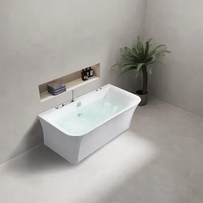 Image de Baignoire à hydromassage Baignoire à hydromassage d'intérieur Home Spa Blanc