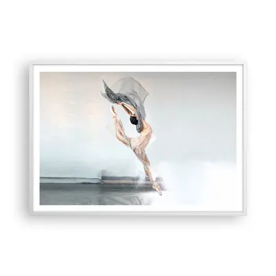 Produktbild von Gerahmtes Poster - Weißer Rahmen - Tanz Frau Ballerina - 100x70 cm - Wand Bild - Wanddeko - Wandbilder - Kunstposter - Wandposter - Bilderrahmen - Bilder - Kunstdruck - P2WAA100x70-5030