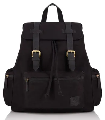 Produktbild von Herren-Rucksack für die Arbeit schwarz Vintage große Paolo Peruzzi T-24-BL