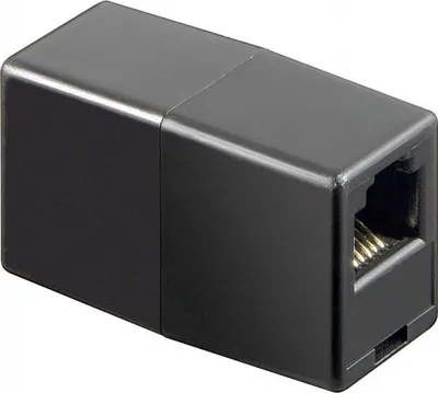Obrázok produktu pre goobay Telefon Adapter RJ12 Buchse Buchse schwarz (Bulk)