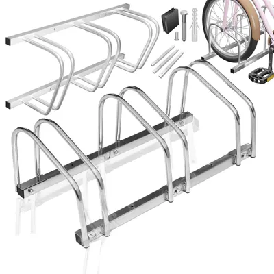 Produktbild von KRAFT&DELE | Fahrradständer für 4 Fahrräder, Mehrfachständer mit 37cm, Radabstand für 30-65mm Reifenbreite, Fahrradhalter Aufstellständer