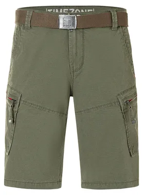 Produktbild von Timezone Cargo-Shorts Gürtel Knielang Reißverschluss Regular Fit Größe: 30W