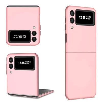Productafbeelding van Beschermhoes voor Samsung Galaxy Z Flip4 5G, hoesje, tasje, bumper, kleur: roze