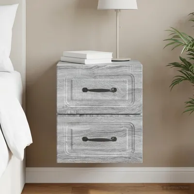 Immagine prodotto di Maison Exclusive - Comodino da parete Sonoma grigio 34,5 x 33 x 40 cm