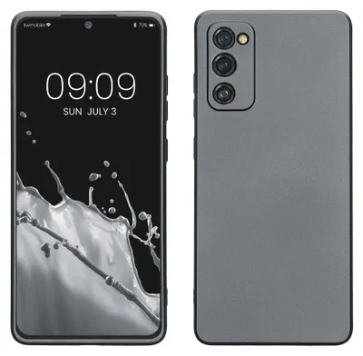 Produktbild von kwmobile Handyhülle kompatibel mit Samsung Galaxy S20 FE - Silikon Case - Soft Hülle - Handy Cover in Metallic Grau