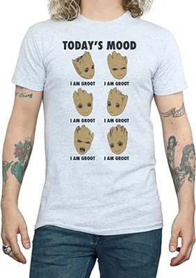 Immagine prodotto di Guardiani della Galassia - Maglietta "Today´s Mood" per bambini BI1441 (XXL) (Grau)