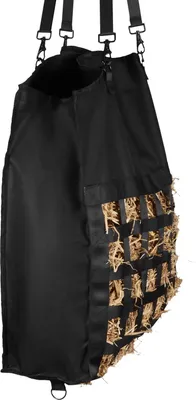 Immagine prodotto di Sacco di fieno per cavalli SucceBuy, 55 x 18,5 x 64 cm, maglie da 4,6 x 4,6 cm, robusta struttura in nylon con rivestimento in PVC, cinghie regolabili e ganci in metallo, sacco di mangime per alimentazione lenta