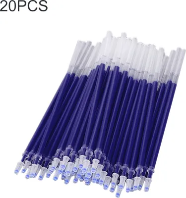 Produktbild von 20pcs Gel Stift Nachfüllung Tinte glattes Schreiben von 0,5 mm Pleipunkt Office School Supplies-Blau