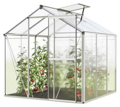 Obrázek produktu pro GFP skleník Jasmin 3 hliníkový rám 192 x 192 cm polykarbonátové desky