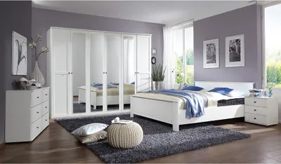 Produktbild von Schlafzimmer Set 5-teilig CROPANI-43 mit Bett 160x200 in weiß