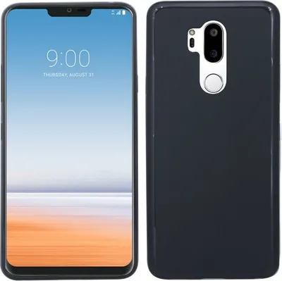 Obrázek produktu pro Silikonový ochranný kryt na mobilní telefon LG G7 ThinQ, černý