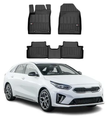 Productafbeelding van 2018-2025 Kia Ceed vloermatten, TPE, zwart, 3-delig