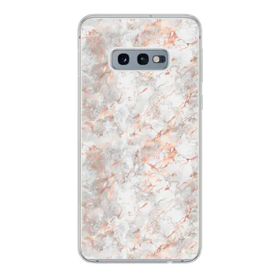 Produktbild von MuchoWow® Handyhülle Schutzhülle Hülle für Samsung Galaxy S10e Roségold - Marmor - Weiß - Gemustert Silikon Softcase Handy Hülle - Handy
