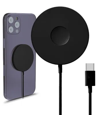 Produktbild von Drahtloses Ladegerät für iPhone, Samsung Galaxy, AirPods, iWatch - Schwarz