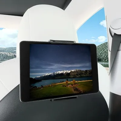 Immagine prodotto di Supporto per tablet da auto, da 12,7 a 27,9 cm, girevole a 360°, da fissare al poggiatesta
