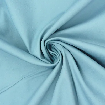 Produktbild von Stoff Meterware Baumwolle Satin Elasthan hellblau 1,45m