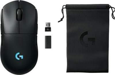 Obrázek produktu pro Logitech G PRO 2 LIGHTSPEED, Pro praváky i leváky, Optický, RF bezdrátový, 32000 DPI, 1 ms, Černá