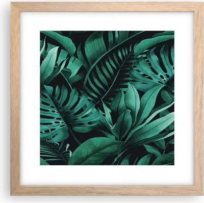 Produktbild von Gerahmtes Poster - Rahmen in heller Eiche - Blätter Grafiken Monstera - 30x30 cm - Wand Bild - Wanddeko - Wandbilder - Kunstposter - Wandposter - Bilderrahmen - Bilder - Kunstdruck - P2NAC30x30-4886
