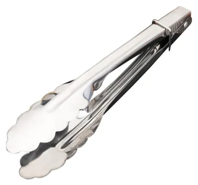 Image de Pince en acier inoxydable, idéale pour servir les buffets lors de barbecues ou de fêtes, longueur : 22,9 cm