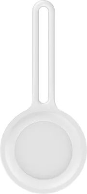 Produktbild von Für Apple AirTag Silikon Anti Kratz Schutz Cover Anhänger Weiß Vollschutz NEU