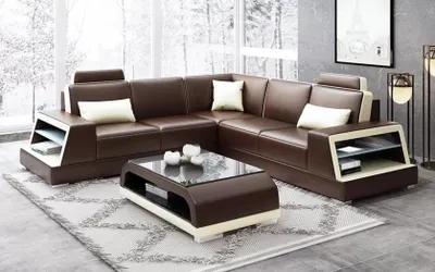 Produktbild von Moderne Wohnlandschaft Ecksofa Eckcouch Design Sofa Sitz Garnituren 2tlg Polster