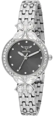 Imagen del producto de Reloj de mujer Invicta Wildflower 69102 - Movimiento de cuarzo - Metal con esfera negra - 30 mm