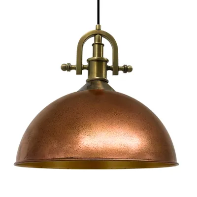 Produktbild von Pendelleuchte Industrielle Metall Groß 40 cm, Kupferfarben Pendellampe, Küchenlampe
