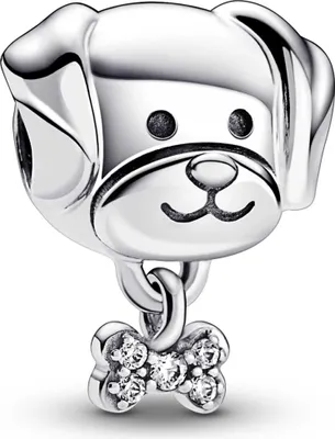 Image de Pandora Charm 792254C01 Pet Dog Bone argent 925 chien os