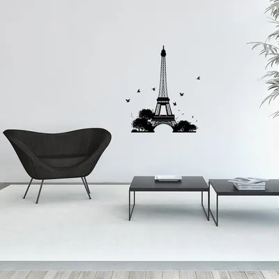 Produktbild von Wandaufkleber mit Eiffelturm-Motiv – Dekorative Klebeaufkleber