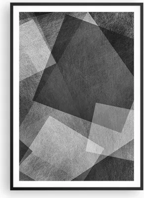 Produktbild von Gerahmtes Poster - Schwarzer Rahmen - Abstraktion modern - 70x100 cm - Wand Bild - Wanddeko - Wandbilder - Kunstposter - Wandposter - Bilderrahmen - Bilder - Kunstdruck - Wandbild - P2BPA70x100-3996