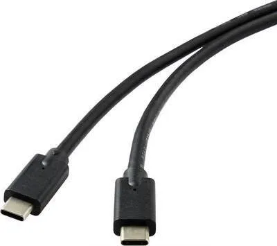Produktbild von Renkforce USB-Kabel USB 3.2 Gen2x2 USB-C® Stecker 2.00 m Schwarz Geschirmt RF-4531576