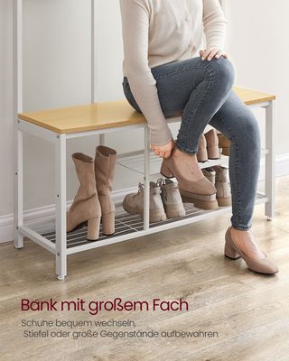 VASAGLE Garderobenständer mit Schuhschrank HSR405B01 günstig  versandkostenfrei online kaufen: große Auswahl günstige Preise