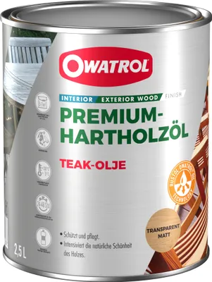 Produktbild von Owatrol Teak Olje Teakholzöl 2,5 Liter farblos – Tiefenpflege & Holzschutz für Außenholz