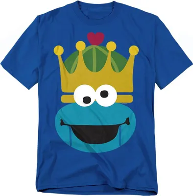 Immagine prodotto di Sesame Street - Maglietta per uomo/donna unisex, disegno natalizio TV21236 (XL) (blu reale)