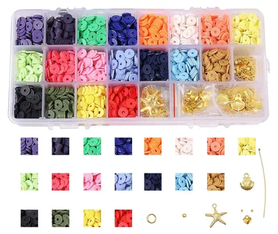 3420er Polymer-Ton Heishi Perlen Set für DIY Schmuck