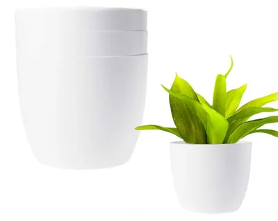 Immagine prodotto di Set di 3 vasi moderni da 20 cm per piante – Vasi decorativi senza fori di drenaggio