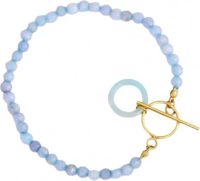Imagen del producto de Pulsera Carla, color azul celeste, talla única