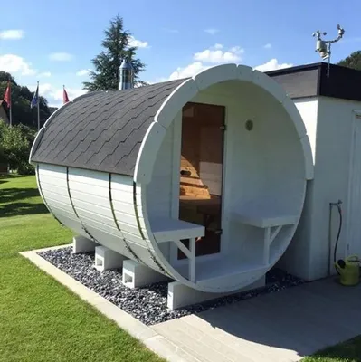 Obrázok produktu pre Vonkajšia sauna, sauna v sude, drevená sauna, prírodná sauna v sude, záhradná sauna