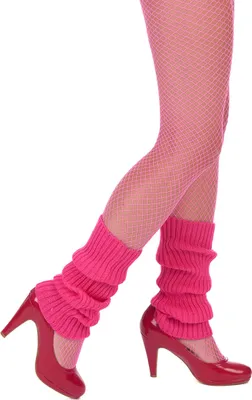 Produktbild von 80er Jahre Stulpen Beinstulpen neon-pink - Einheitsgröße