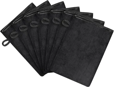 Imagen del producto de Esponjas de microfibra, suaves, de 15x21 cm, paquete de 7 unidades, para el cuidado facial
