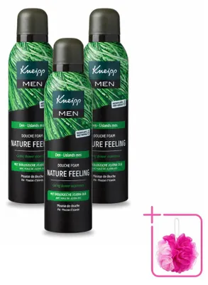 Obrázek produktu pro 3 kusy sprchového gelu Kneipp MEN Nature Feeling, vůně borovice, objem 200 ml, balení