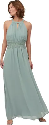 Produktbild von Vila Milina Halter ärmelloses Langes Kleid Grün 36 Frau Grün 36