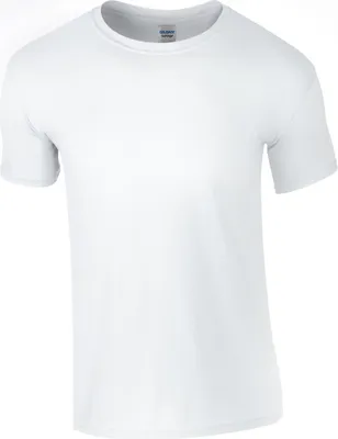 Produktbild von Gildan 64000 | Softstyle Herren T-Shirt modischer Kragen - Farbe: White - Größe: 4XL